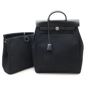 Hermes Hermes Yale Bag Ado PM Rucksack Backpack 2WAY Handbag Toile Officier